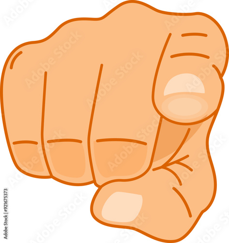 Hand pointing you. point finger gesture. pointing finger
