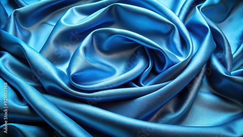 Glamorous blue silk material with a rich and smooth genuine texture , luxurious, elegant, silk, blue, material, fabric, smooth