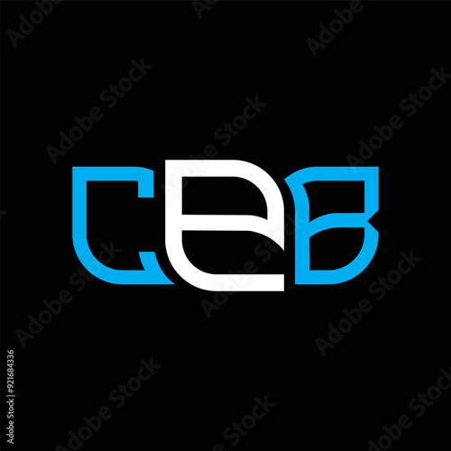 CPB logo design, CPB simple and modern logo. CPB luxurious alphabet design photo