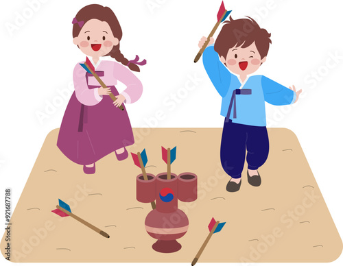 한국전통놀이 투호놀이