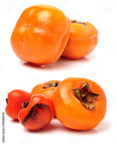 persimmon on a white background