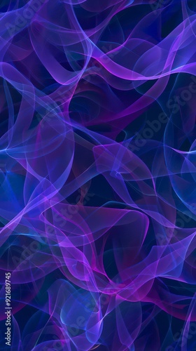 fractal blue and purple light abstract background