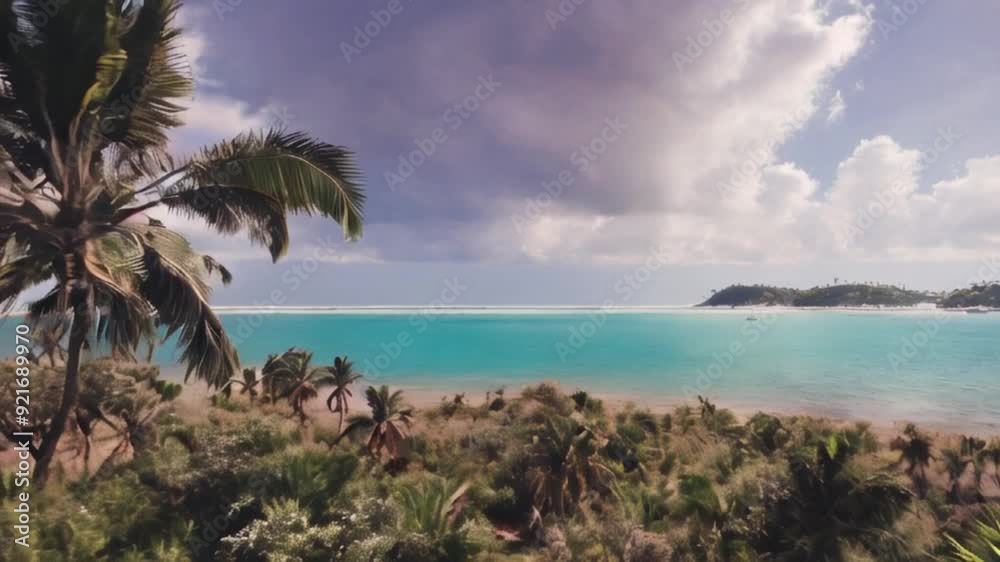 Ultra minimal free video of beach with palm trees and sea beach, palm, sea, ocean, tropical, tree, island, colorful lights HD resolution with hyper realistic 4K Background. Ultra minimal free video of beach with palm trees and sea beach, palm, sea, ocean, tropical, tree, island, colorful lights HD resolution with hyper realistic 4K Background.