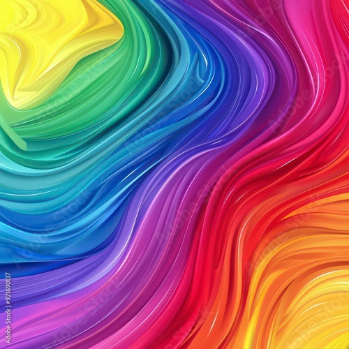 vibrant abstract rainbow design on a seamless background