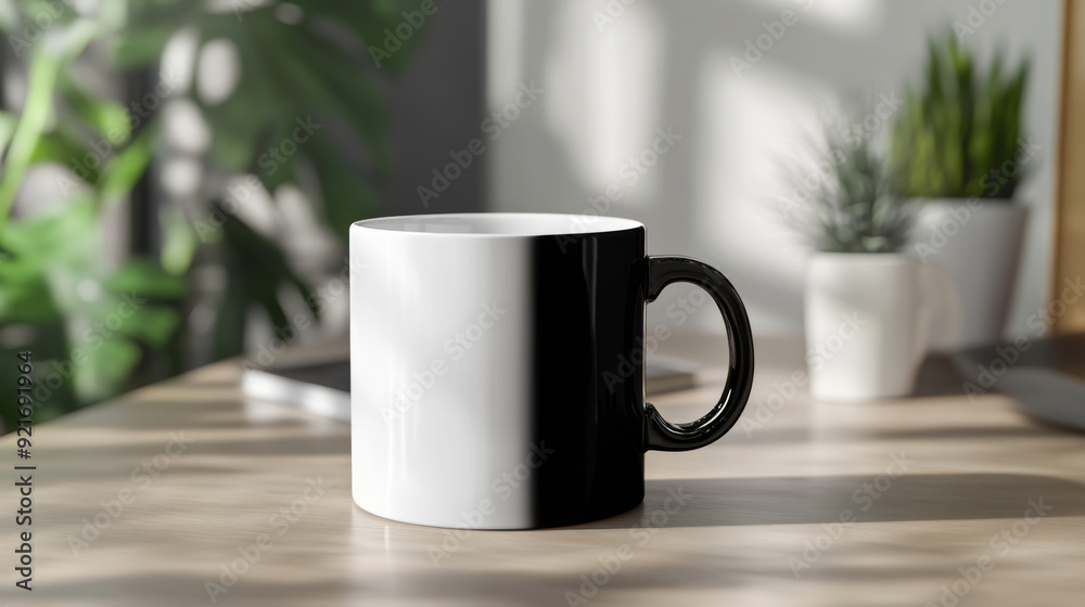 White and black mug mockup for showing off your sublimation designs. Stock photos of a plain white coffee mug on a table with simple decor, perfect for designers. White and black mug mockup for showing off your sublimation designs. Stock photos of a plain white coffee mug on a table with simple decor, perfect for designers.