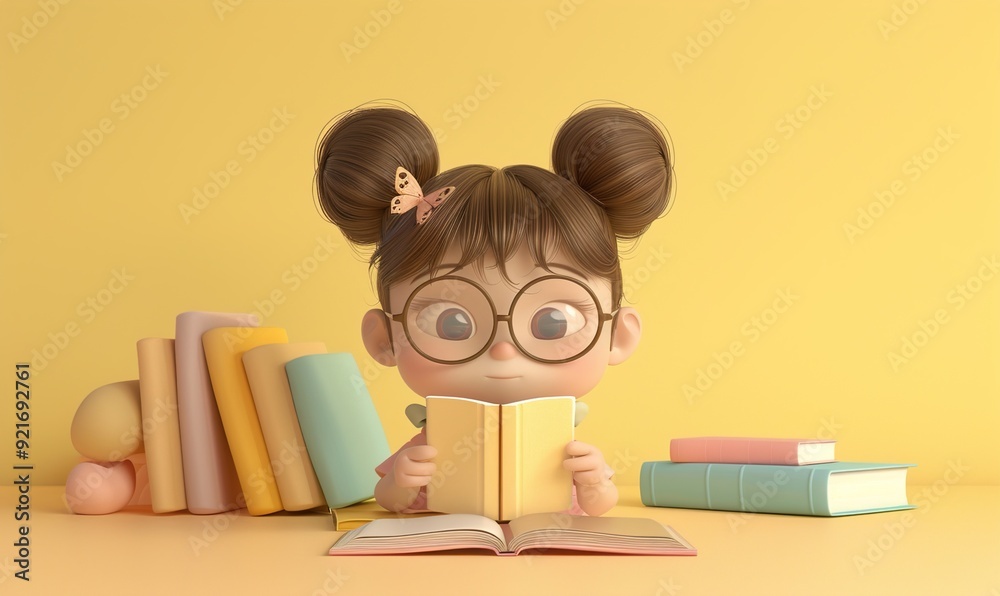 Realistic cartoon human avatar simple beautiful concept on plain background ai generated Realistic cartoon human avatar simple beautiful concept on plain background ai generated
