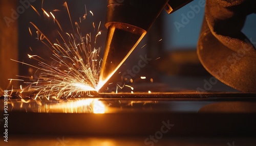 Factory Worker Operating a Laser Cutter 18