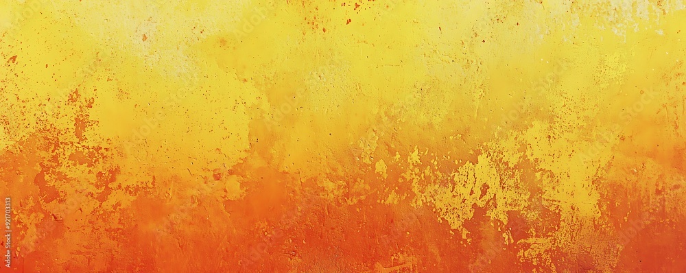 Abstract background with textured yellow and orange gradient, featuring cracked paint, chipped paint, and peeling paint. Abstract background with textured yellow and orange gradient, featuring cracked paint, chipped paint, and peeling paint.