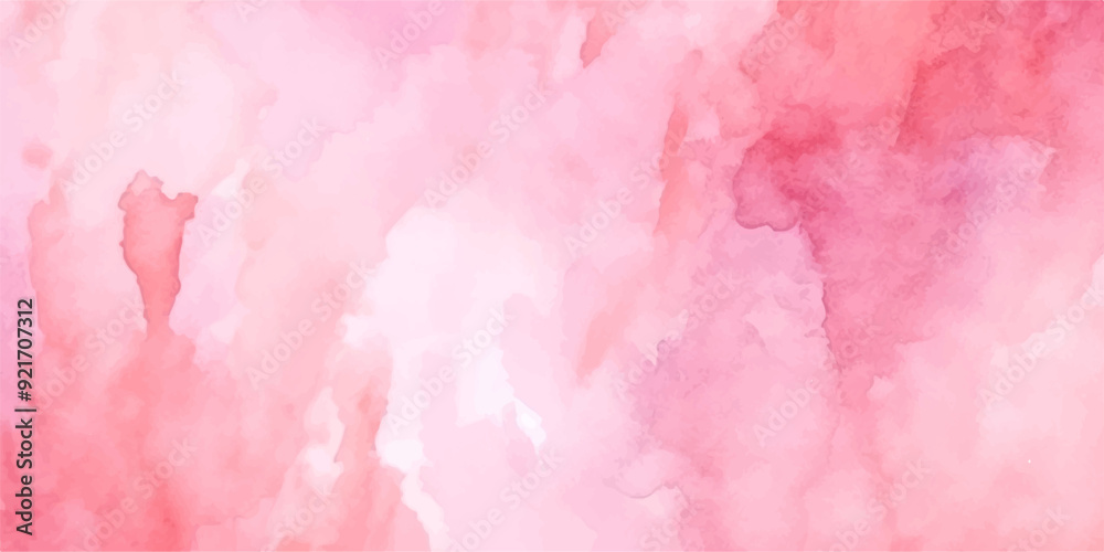 Fototapeta premium pink watercolor background. soft pink color brush art watercolor.