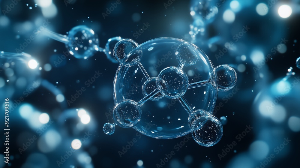 Visual Representation of Hydrogen Atoms Bonding Visual Representation of Hydrogen Atoms Bonding