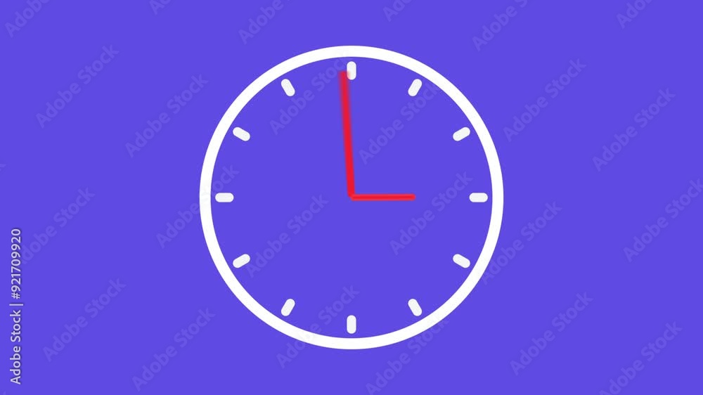 Video animation of analog clock with moving arrows in seamless 12 hour loop background. Stopwatch animation. Timers icon set on transparent background. Stopwatch symbol. countdown Timer vector Video animation of analog clock with moving arrows in seamless 12 hour loop background. Stopwatch animation. Timers icon set on transparent background. Stopwatch symbol. countdown Timer vector
