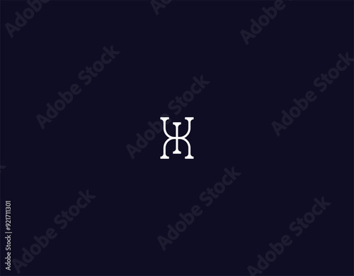 Letter WM or HI monogram with eps 10. 