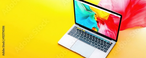 Cyber Monday laptop screen with Limited Time Bargains banner, modern UI design, fast countdown timer, vibrant colors, intense online shopping focus