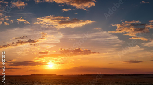 Golden hour sky