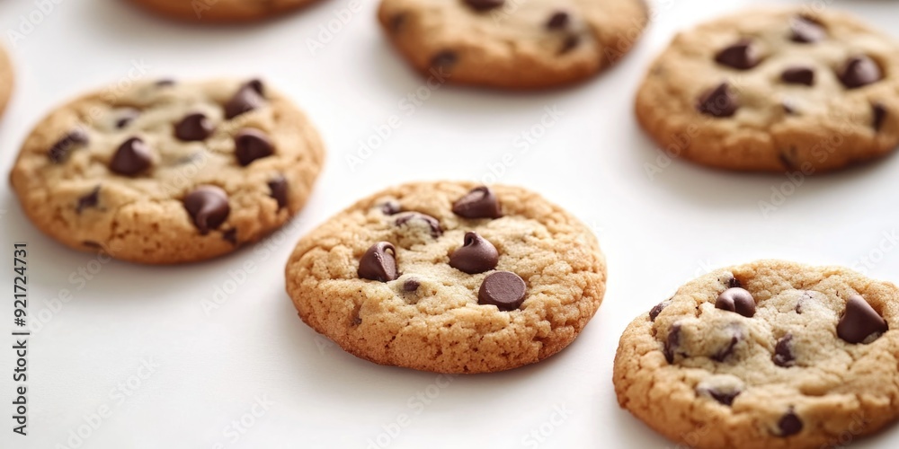 Freshly baked chocolate chip cookies Freshly baked chocolate chip cookies