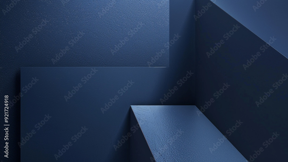 Fototapeta premium Elegant Minimalism: Dark Blue Gradient