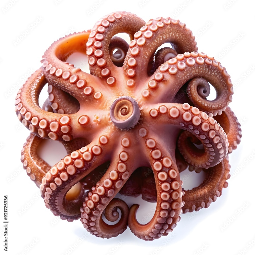 Obraz premium octopus tentacles isolated on white background.