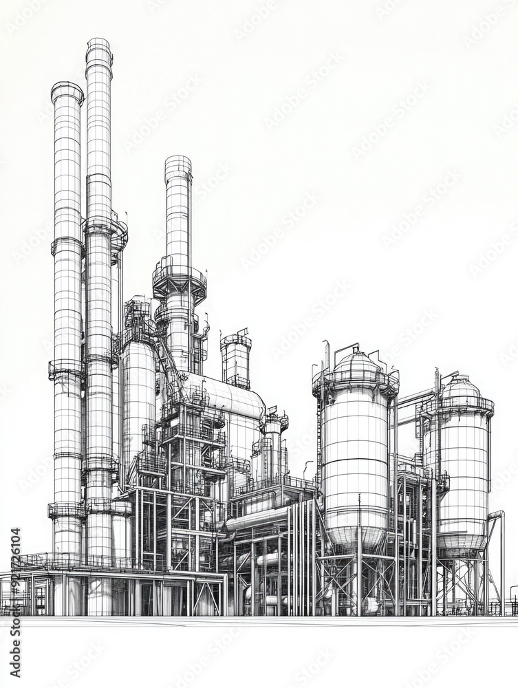 Industrial Factory Scene Industrial Factory Scene