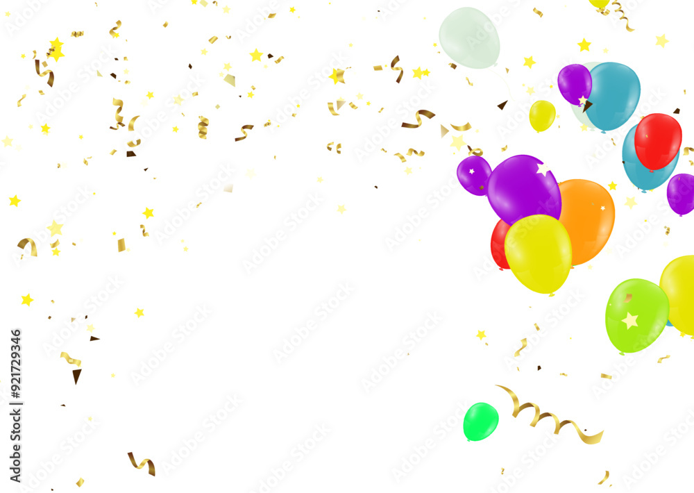 Holiday, Party banner with Balloons Background Design. Template for advertising, web, Holiday, Party banner with Balloons Background Design. Template for advertising, web,