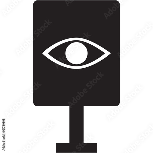 Chart, eye, graph icon