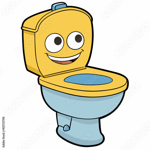 Color Toilet art vector illustrator