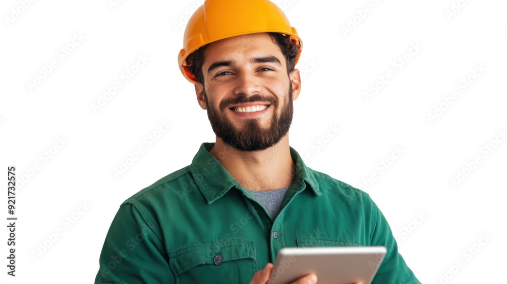 Dicut image of man worker standing with confident on a isolated transparent background. Dicut image of man worker standing with confident on a isolated transparent background.