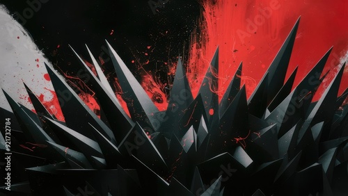 a captivating abstract artwork featuring a vibrant