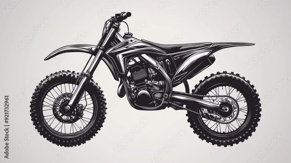 Dirt Bike Illustration Dirt Bike Illustration