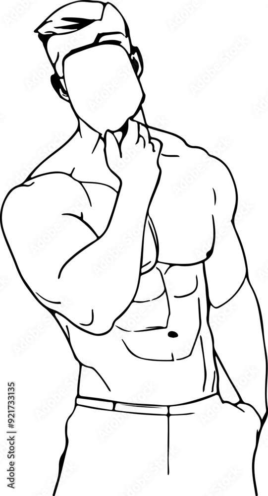 Continuous One Line Drawing of Naked Male Figure. Man Body Nude Drawing. Nude One Line Abstract Portrait. Minimalist Design. Vector EPS 10. Continuous One Line Drawing of Naked Male Figure. Man Body Nude Drawing. Nude One Line Abstract Portrait. Minimalist Design. Vector EPS 10.