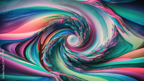 a captivating abstract artwork featuring a vibrant