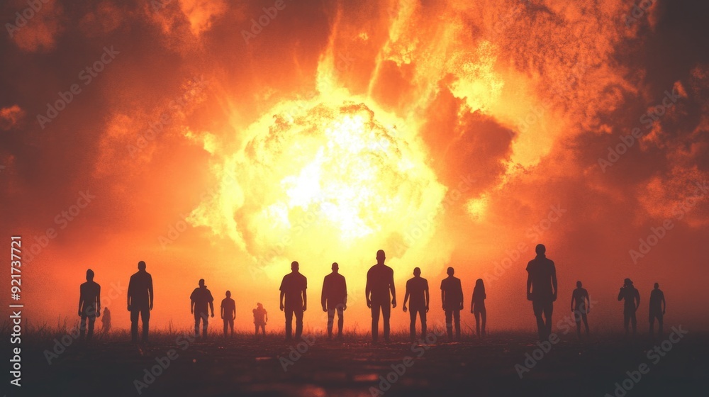 Group at Explosion Scene Group at Explosion Scene