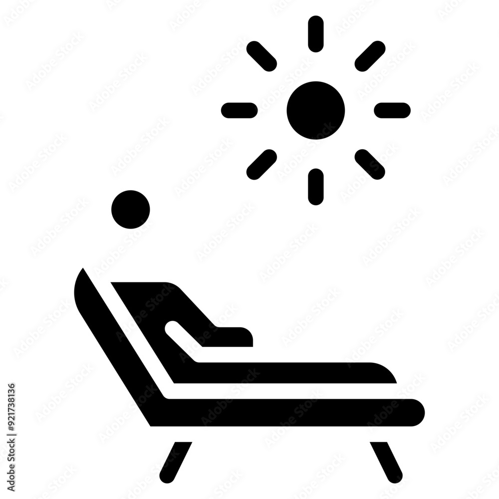 Sunbathing Icon Sunbathing Icon