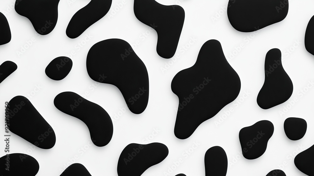 Animal print pattern in stylish monochrome