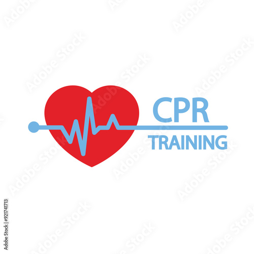 heart cpr medical icon vector design