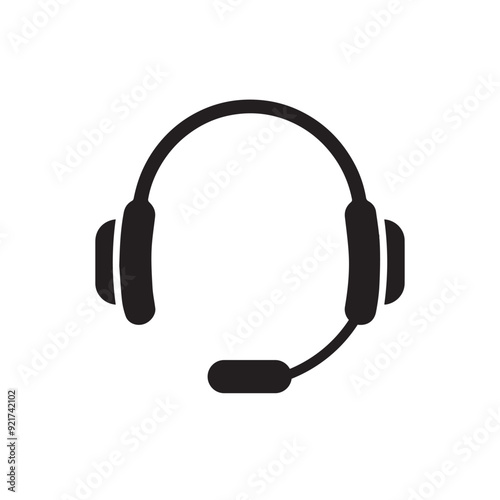 Call center flat vector