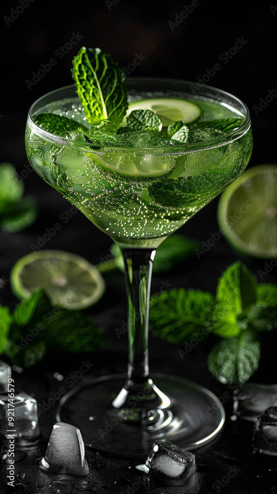 a 'Mojito', a tantalizing mix of rum, fresh mint, lime juice, simple syrup, and soda water a 'Mojito', a tantalizing mix of rum, fresh mint, lime juice, simple syrup, and soda water