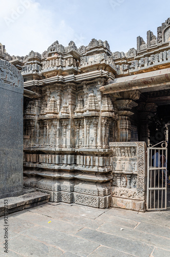 Part of the Harihareshwara temple in Harihar, India photo