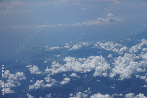 飛行機から見た風景