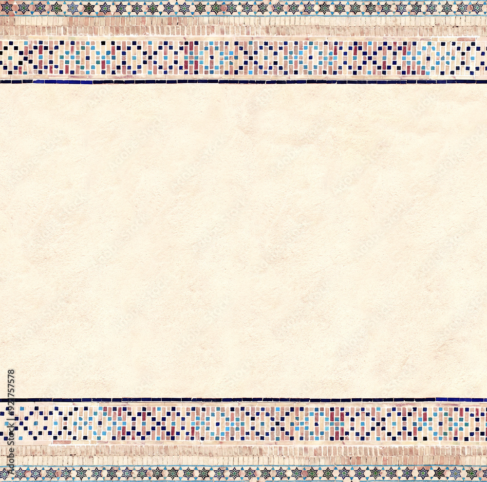 Φωτογραφία Detail of traditional persian mosaic wall with tile ornament