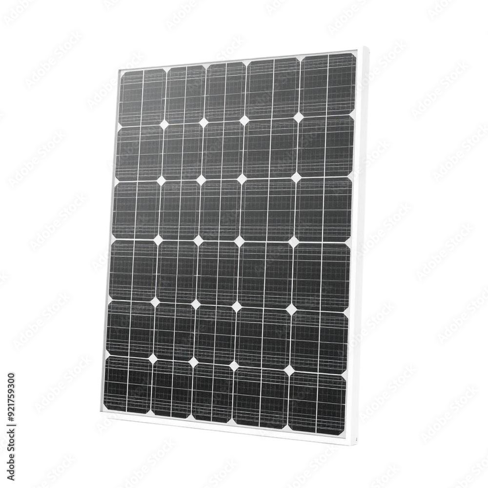 3D render Solar Panels with base on Isolated transparent background png. generated with AI 3D render Solar Panels with base on Isolated transparent background png. generated with AI