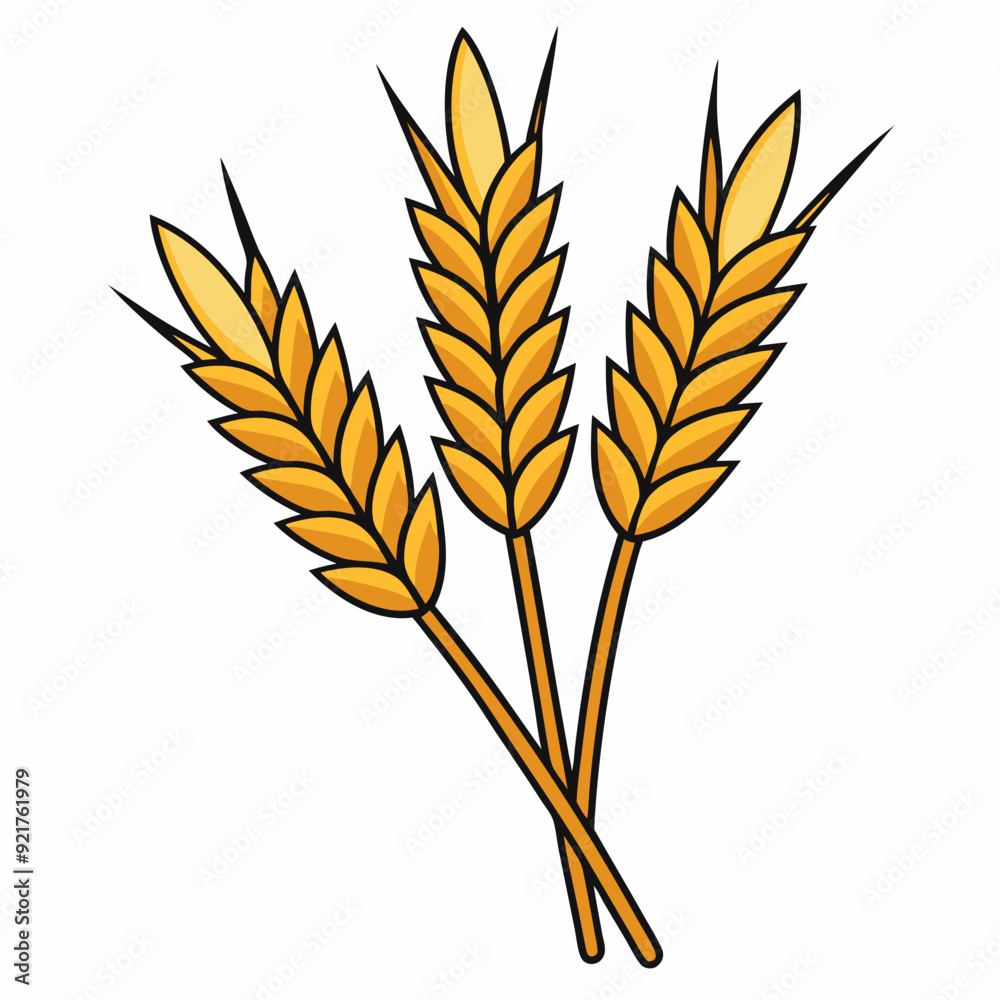 Wheat sheaves art vector illustrator Wheat sheaves art vector illustrator