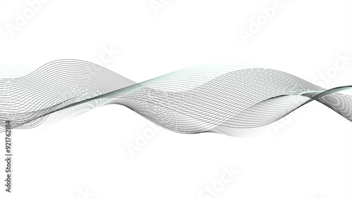 Abstract gray wave lines. Abstract wave line for banner, template, wallpaper background with wave design. 