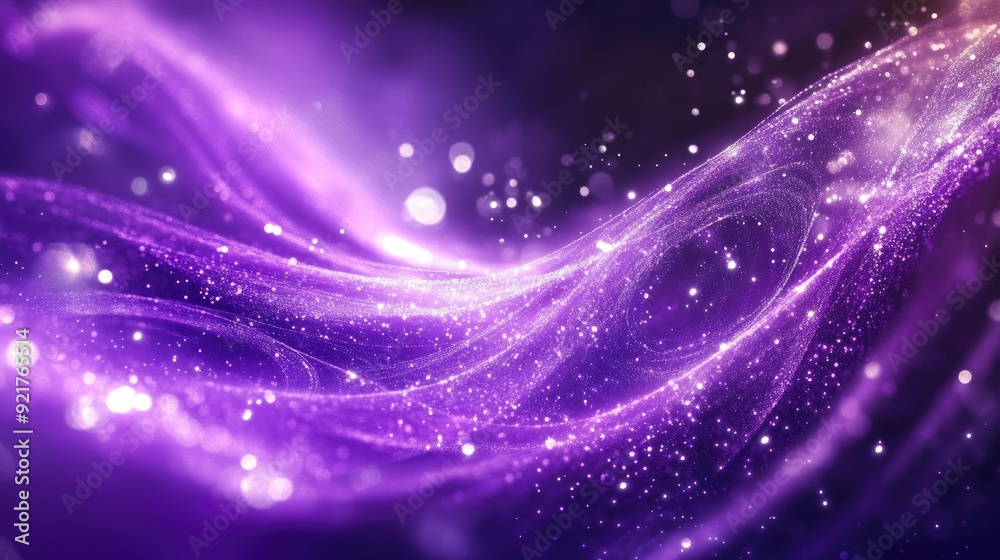 Sparkling purple abstract background with soft glowing lines and a dreamy feel. Sparkling purple abstract background with soft glowing lines and a dreamy feel.