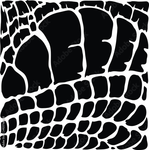 snake skin vector in black and white 