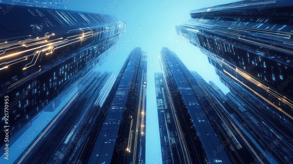 Fototapeta premium Futuristic Cityscape