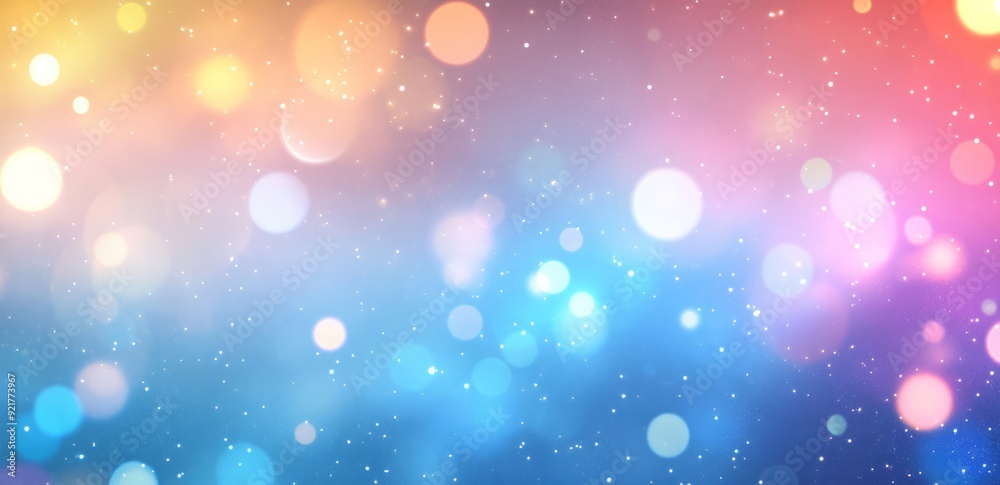 abstract background with bokeh lights and pastel blue gradient sky abstract background with bokeh lights and pastel blue gradient sky