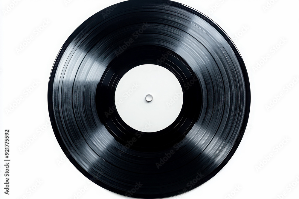 A classic black vinyl record with a blank label, perfect for music lovers and retro themes. A classic black vinyl record with a blank label, perfect for music lovers and retro themes.