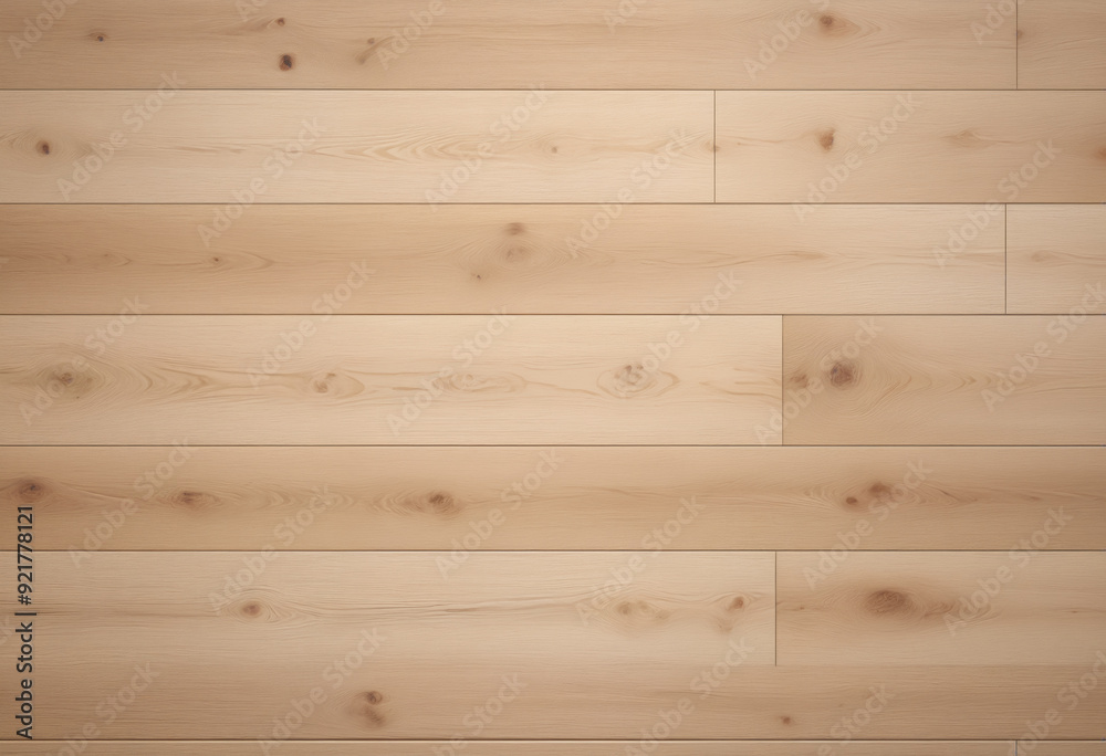 Fototapeta premium Light wooden floor closeup