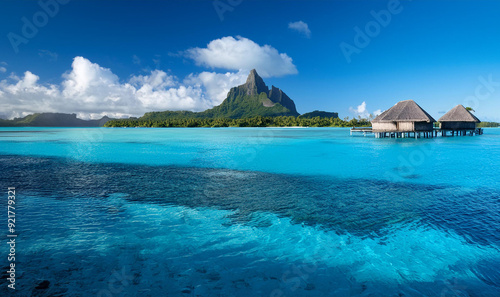 Bora Bora Island, French Polynesia Turquoise lagoons, Tropical Island Bora bora