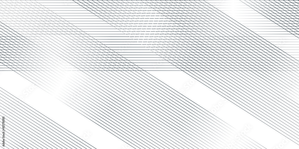 Naklejka premium Abstract retro white and black gradient flow wave line blend light beautiful stripe diagonal abstraction vector concept. carve line wavy stripe technology minimal creative element pattern background.